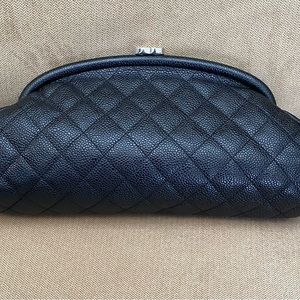 Authentic Chanel Caviar Clutch